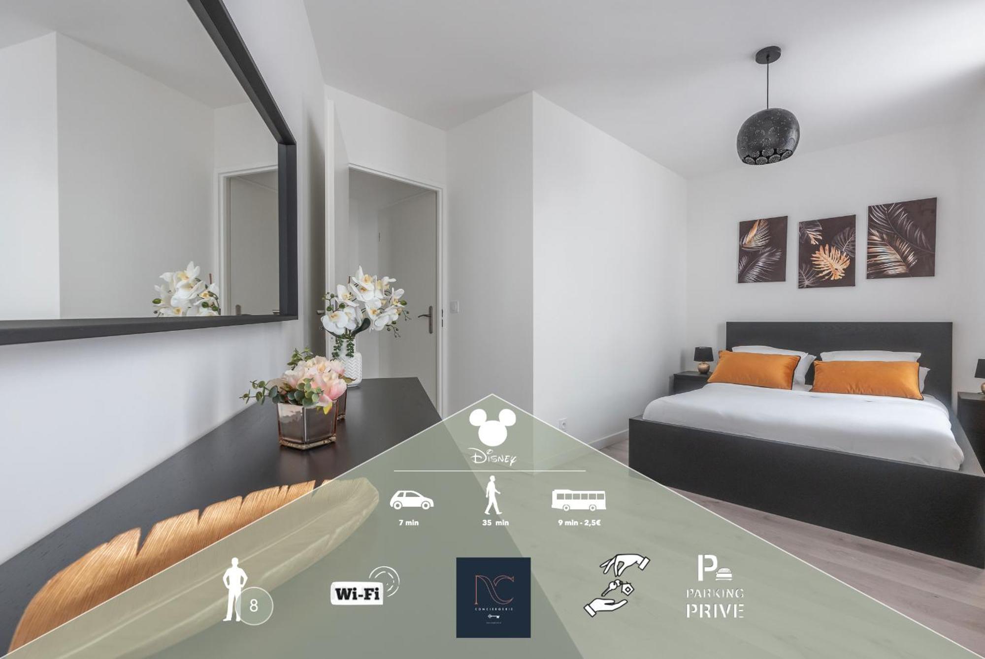 *Disneyland-Paris* 8Personnes, Parking, Wifi Serris Exterior foto